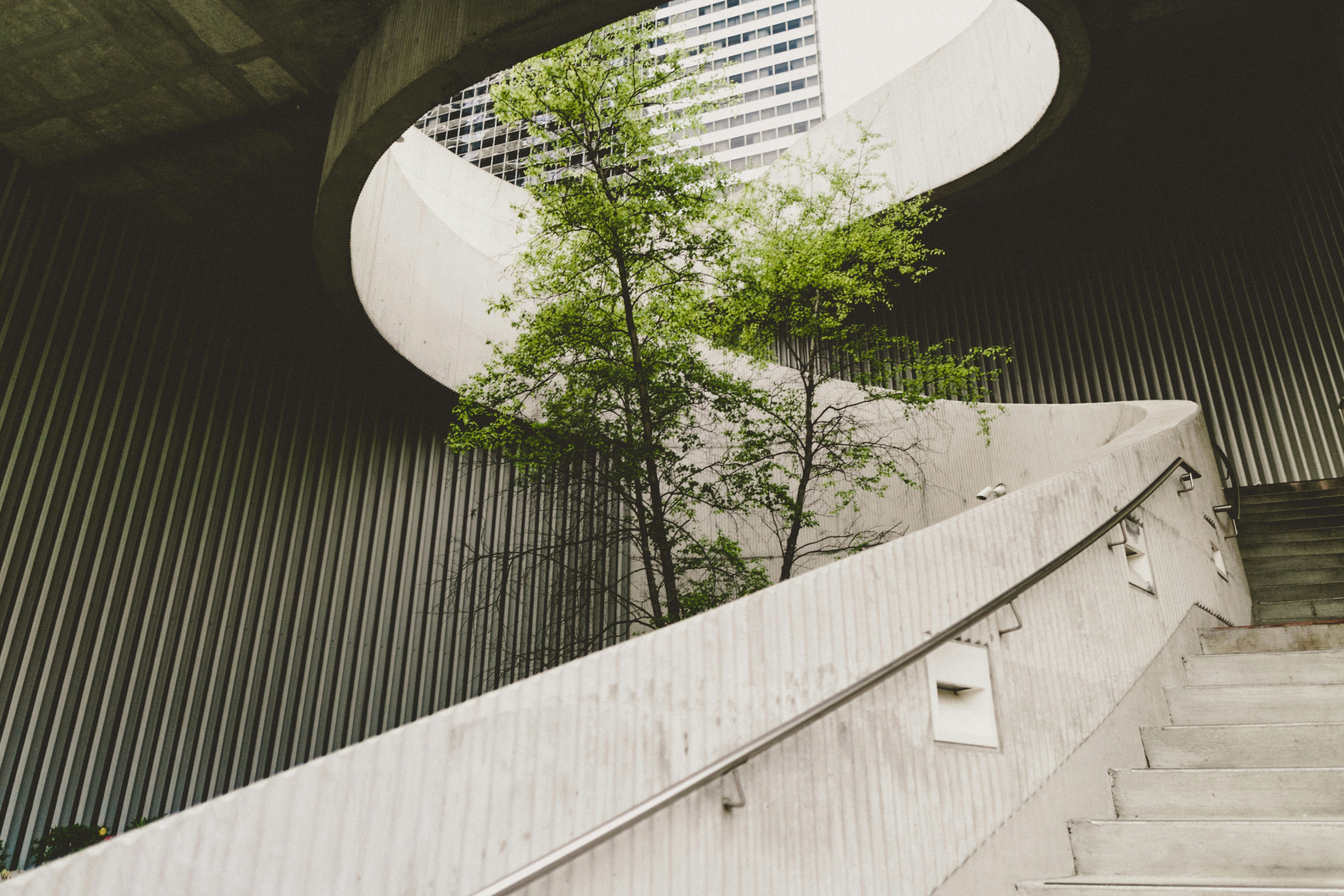 Concrete staircase